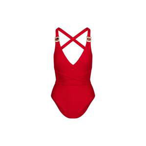 Moda Minx Jednodielne plavky 'Amour'  krvavo červená