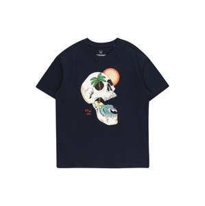 Jack & Jones Junior Tričko 'TIDAL'  námornícka modrá / vodová / trávovo zelená / vaječná škrupina