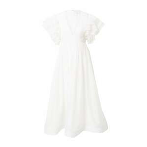 Coast Šaty 'Ivory Mega Ruffle Full Skirted Dress'  šedobiela