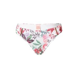 Hunkemöller Bikinové nohavičky 'Cuba'  zelená / baklažánová / ružová / biela