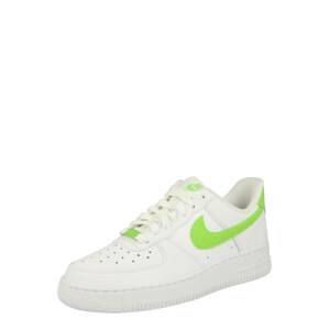 Nike Sportswear Nízke tenisky 'AIR FORCE 1 07'  svetlozelená / biela