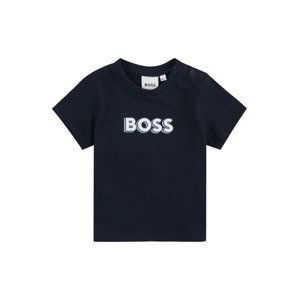BOSS Kidswear Tričko  námornícka modrá / svetlomodrá / biela