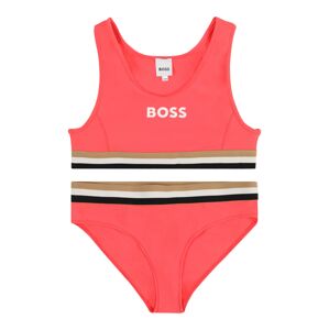 BOSS Kidswear Bikiny  oranžovo červená / čierna / biela