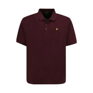 Lyle & Scott Big&Tall Tričko  žltá / burgundská / čierna