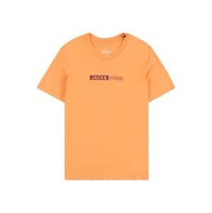 Jack & Jones Junior Tričko 'NEO'  oranžová / burgundská