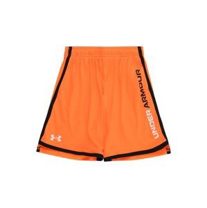 UNDER ARMOUR Športové nohavice 'Stunt 3.0'  oranžová / čierna / biela