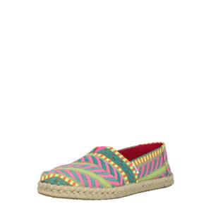 TOMS Espadrilky  nefritová / jablková / oranžová / ružová