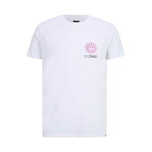 Iriedaily Tričko 'Dose Descene'  ružová / čierna / biela