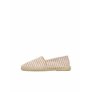 Scalpers Espadrilky  krémová / pastelovo červená