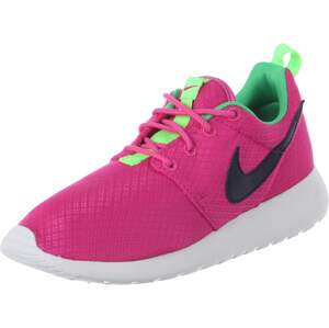 NIKE Športová obuv 'Roshe One'  neónovo zelená / purpurová / čierna