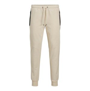 JACK & JONES Nohavice 'JPSTWILL FUSION'  béžová / čierna