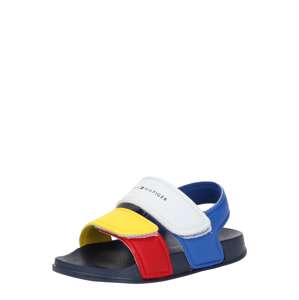 TOMMY HILFIGER Otvorená obuv  modrá / žltá / červená / biela