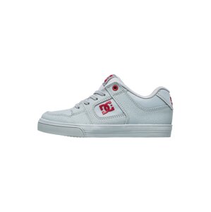 DC Shoes Športová obuv 'PURE ELASTIC'  svetlosivá / ohnivo červená