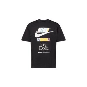 Nike Sportswear Tričko  zmiešané farby / čierna / biela