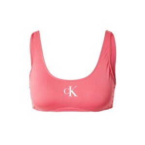 Calvin Klein Swimwear Bikinový top  ružová / biela