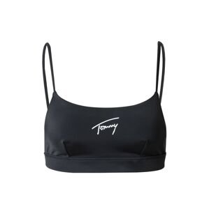 Tommy Jeans Bikinový top  čierna / šedobiela