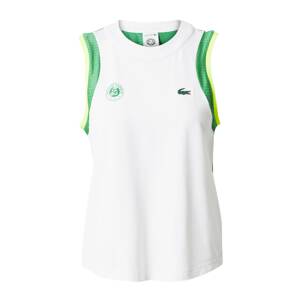 Lacoste Sport Športový top  limetková / zelená / biela