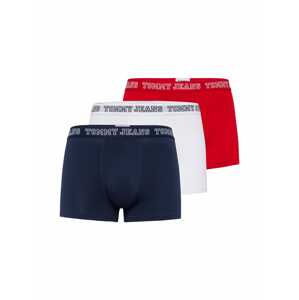 Tommy Jeans Boxerky  tmavomodrá / svetlosivá / svetločervená / šedobiela