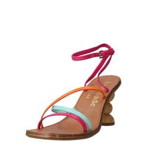 Kate Spade Remienkové sandále 'CHARMER'  svetlomodrá / oranžová / ružová