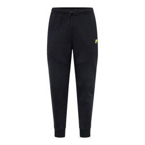 Nike Sportswear Športové nohavice  neónovo žltá / čierna