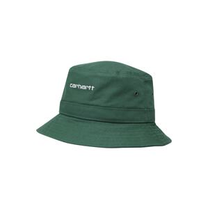 Carhartt WIP Klobúk  tmavozelená / biela