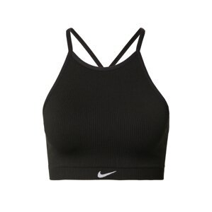 NIKE Športová podprsenka  svetlosivá / čierna