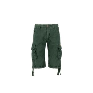 ALPHA INDUSTRIES Nohavice  tmavozelená