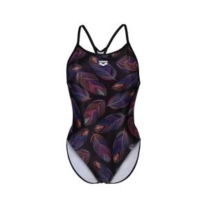ARENA Športové jednodielne plavky  zmiešané farby / čierna
