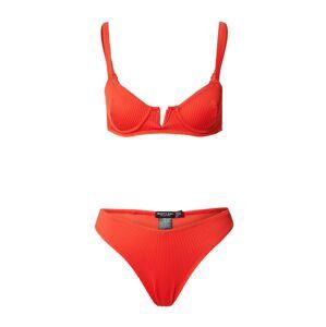 Nasty Gal Bikiny  oranžovo červená