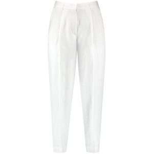 GERRY WEBER Plisované nohavice  biela