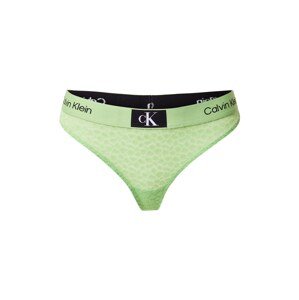 Calvin Klein Underwear Tangá  svetlozelená / čierna / biela