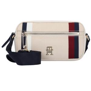 TOMMY HILFIGER Taška cez rameno  béžová / námornícka modrá / tmavočervená / biela