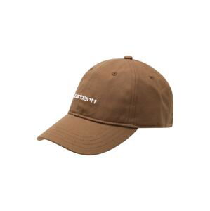 Carhartt WIP Čiapka  hnedá / biela