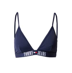 Tommy Jeans Bikinový top  námornícka modrá / ohnivo červená / biela