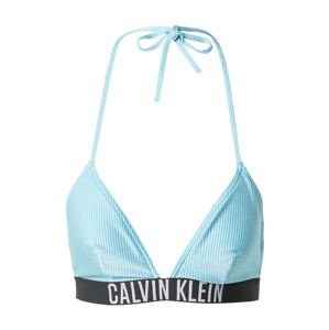 Calvin Klein Swimwear Bikinový top  svetlomodrá / čierna / biela