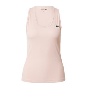 Lacoste Sport Športový top  tmavozelená / pastelovo ružová / jasne červená / biela