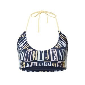 Tommy Jeans Bikinový top  svetložltá / čierna / biela