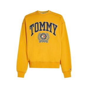 Tommy Jeans Mikina  námornícka modrá / šafránová / tmavozelená / biela