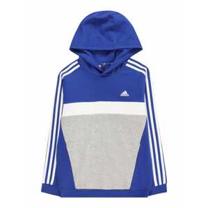 ADIDAS PERFORMANCE Športová mikina 'Tiberio'  modrá / sivá melírovaná / biela