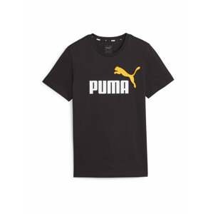 PUMA Funkčné tričko  šafránová / čierna / biela
