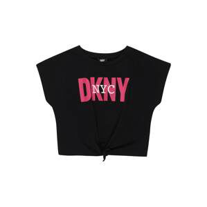 DKNY Tričko  fuksia / čierna / biela