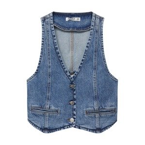 Pull&Bear Vesta  modrá denim