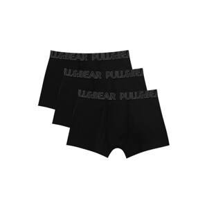 Pull&Bear Boxerky  čierna / biela