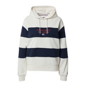 Tommy Jeans Mikina  námornícka modrá / karmínovo červená / šedobiela