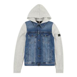 BOSS Kidswear Prechodná bunda  modrá denim / kamenná / čierna