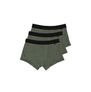 ALPHA INDUSTRIES Boxerky  tmavozelená / čierna