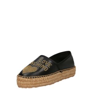 Love Moschino Espadrilky  zlatá / čierna