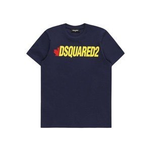 DSQUARED2 Tričko  námornícka modrá / žltá / červená