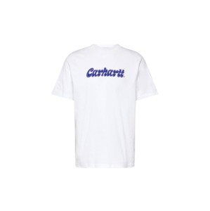 Carhartt WIP Tričko  modrá / fialová / biela