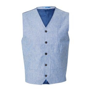 JACK & JONES Vesta k obleku  modrá / modrá melírovaná